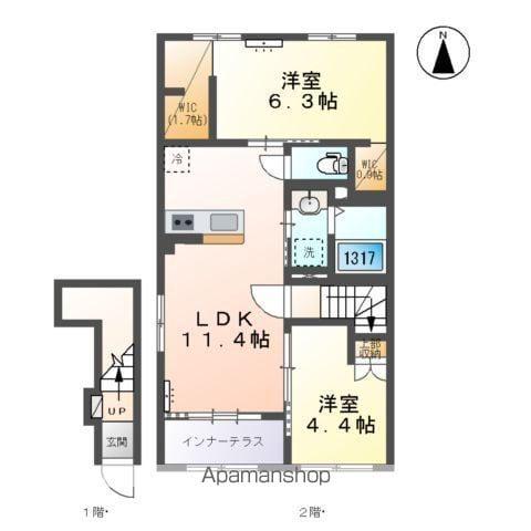 MY DREAM(2LDK/2階)の間取り写真