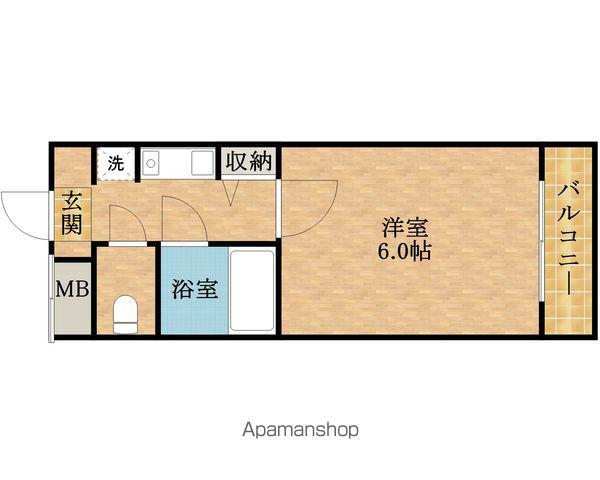 小林マンション(1K/3階)の間取り写真
