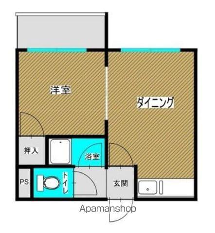 メゾンロベ36(1DK/3階)の間取り写真