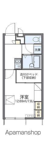 レオパレスパル北方Ⅲ(1K/1階)の間取り写真