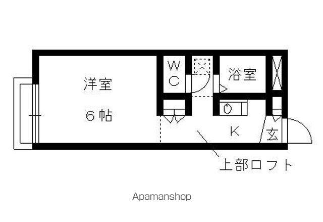 レオパレスタカネ(1K/2階)の間取り写真