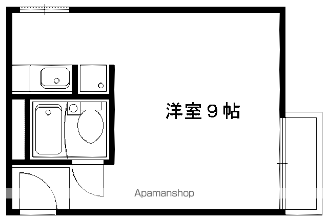 テラッセ糺の森(ワンルーム/2階)の間取り写真