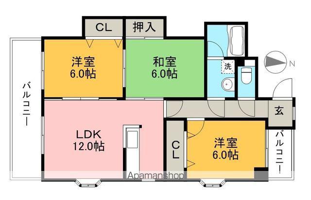ルミエールⅢ(3LDK/5階)の間取り写真