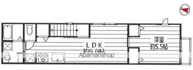 無添加ハウス高砂(1LDK/2階)の間取り写真