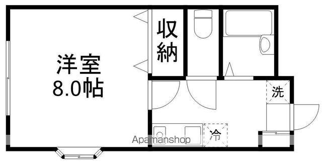 フレンドハイツ(1K/2階)の間取り写真