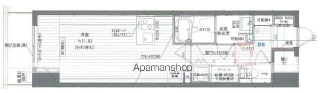 レジディア目白(ワンルーム/8階)の間取り写真