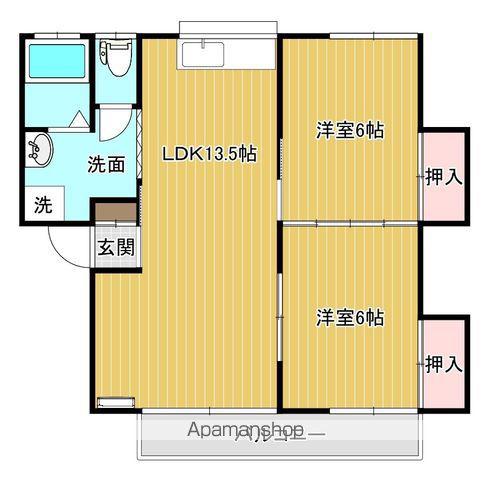 センチュリーアネックス(2LDK/2階)の間取り写真