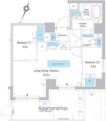 プレディアコート板橋(2LDK/9階)の間取り写真