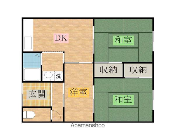 宮下ハイツ(3DK/2階)の間取り写真