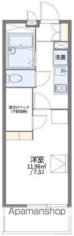 レオパレス雅(1K/3階)の間取り写真