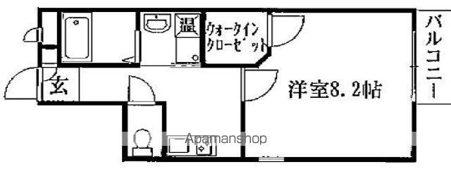 PARTIR広野(1K/4階)の間取り写真