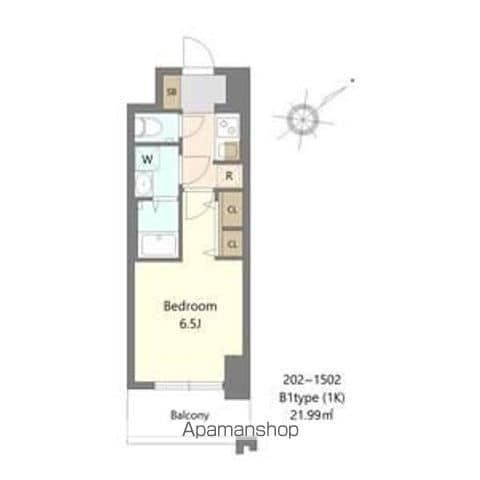 S-RESIDENCE堺BLAZE(1K/7階)の間取り写真