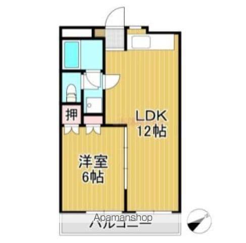 グレースマンション櫛原(1LDK/3階)の間取り写真