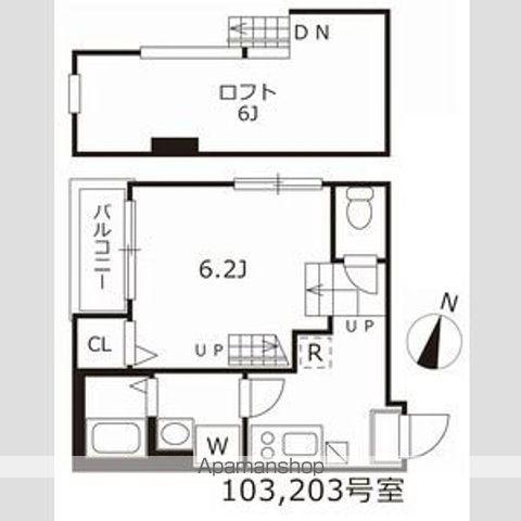 クオーレ名古屋(1K/1階)の間取り写真