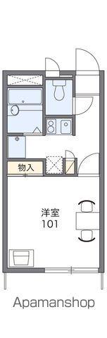 レオパレスアクティー桑野B(1K/2階)の間取り写真