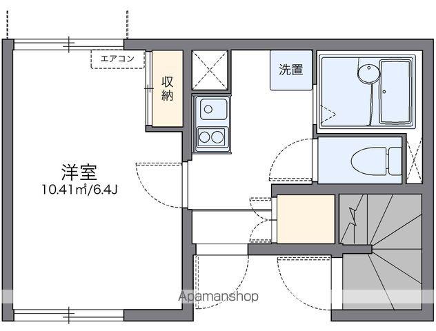 レオネクスト行田(1K/1階)の間取り写真