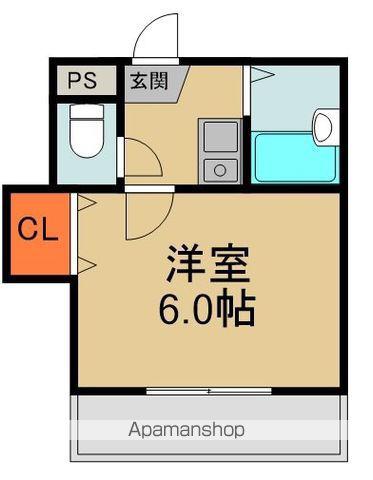 藤マンションⅡ(1K/4階)の間取り写真