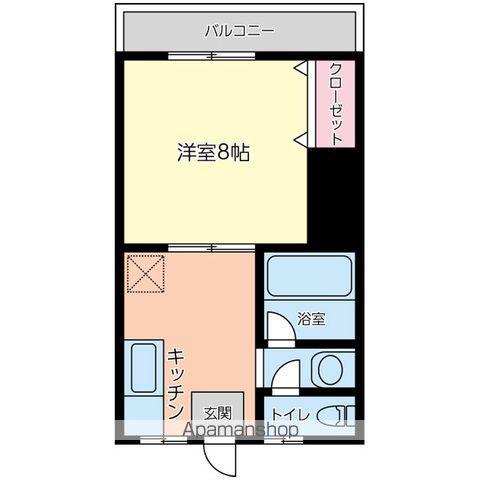 フォレストMSⅡ(1K/2階)の間取り写真