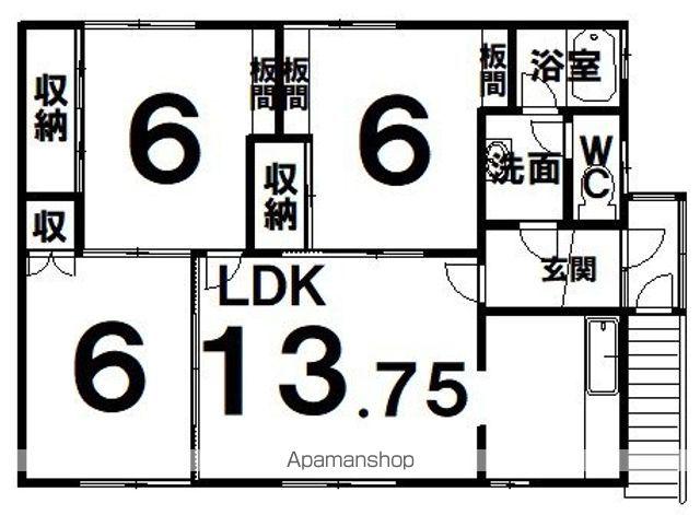 第2新川コーポ(3LDK/2階)の間取り写真