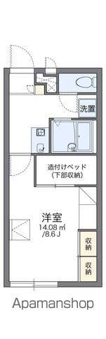 レオパレスフロンティア(1K/1階)の間取り写真