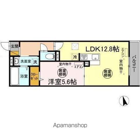 チェントラーレ(1LDK/1階)の間取り写真