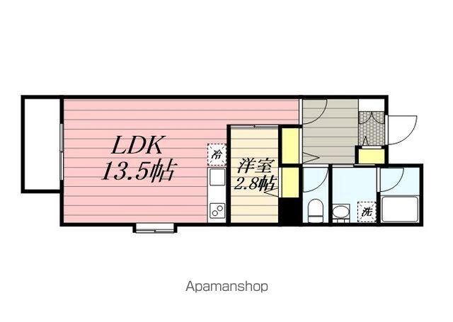 アヴァンティ久留米中央(1LDK/7階)の間取り写真