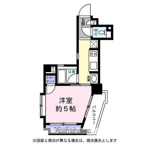 レジディア恵比寿Ⅲ(1K/4階)の間取り写真