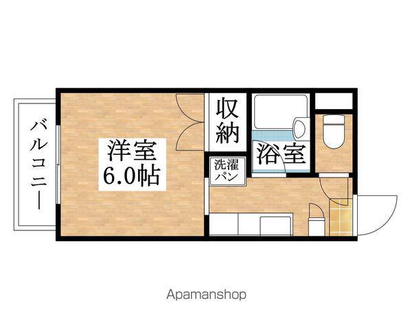 グランパス神明(1K/1階)の間取り写真