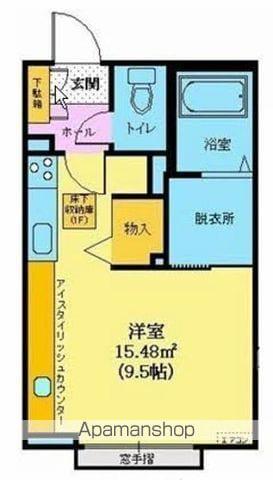 シャーメゾン川内A(ワンルーム/1階)の間取り写真