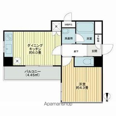 日興パレス広尾プラザ 11階階 間取り