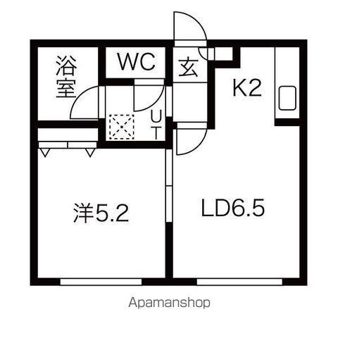 イーストコートⅠ(1LDK/3階)の間取り写真