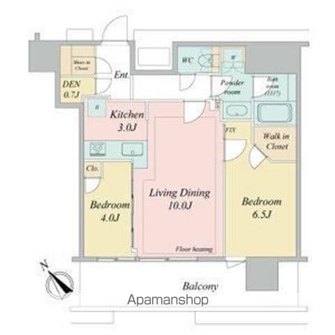 NAGOYA THE TOWER(2LDK/6階)の間取り写真