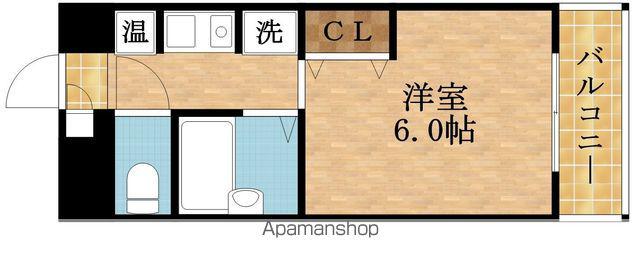 エスポワールはしば(1K/3階)の間取り写真