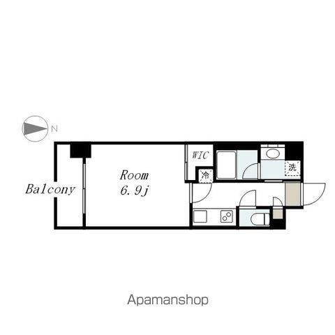 シーズンフラッツ矢場(1K/2階)の間取り写真