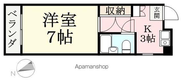 アーバンヒム(1K/1階)の間取り写真