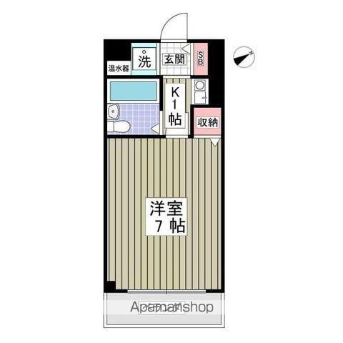 シティコスモ小仲台(1K/3階)の間取り写真