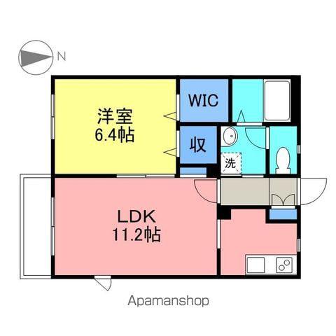 プレミアス(1LDK/1階)の間取り写真