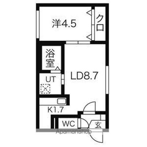 サクセス(1LDK/3階)の間取り写真