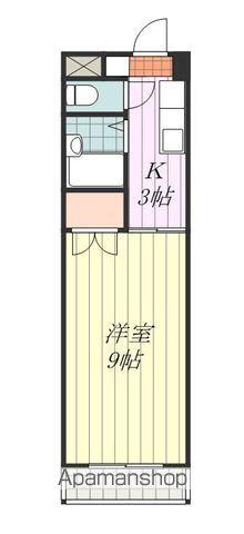 CASTLE NINOMIYA(1K/4階)の間取り写真