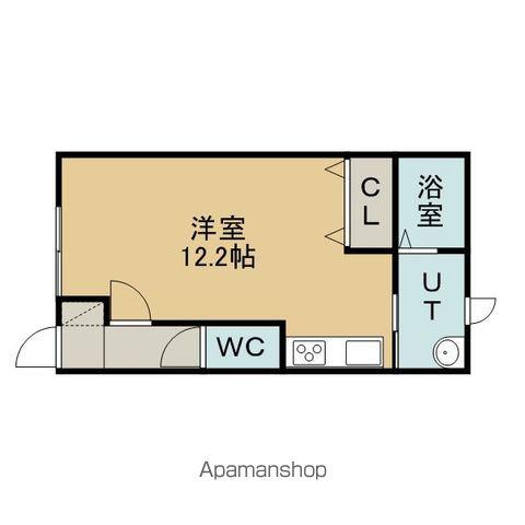 ロイヤルハイム啓北(ワンルーム/2階)の間取り写真