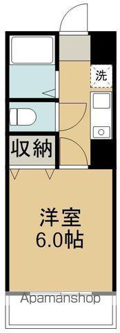 メルヴェイユみやぎ野(1K/1階)の間取り写真