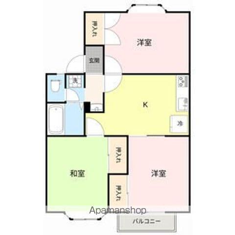 オリンピアード安倍館B(3DK/1階)の間取り写真