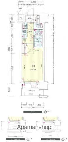 プレサンスジェネ千種内山(1K/2階)の間取り写真