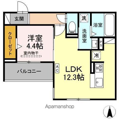 FLEGLEY(1LDK/3階)の間取り写真