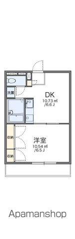 レオパレスグリーンハイツA(1DK/2階)の間取り写真