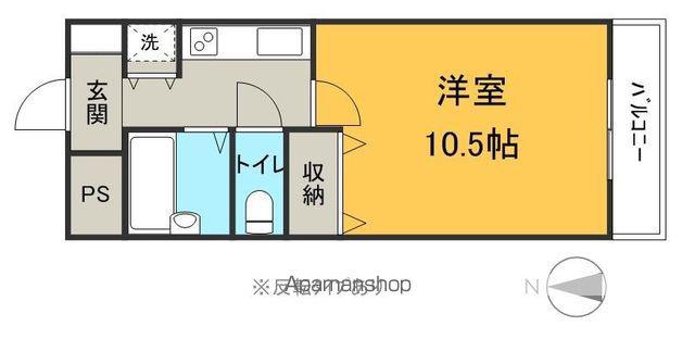 メゾン白板(1K/3階)の間取り写真