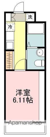 シャトーレイネA(1K/2階)の間取り写真