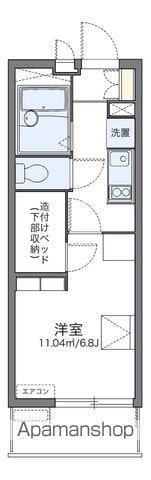 レオパレス雄新ひまわり(1K/1階)の間取り写真