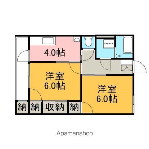 フォーシーズン(2K/2階)の間取り写真