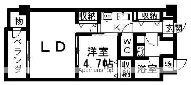 フラワーフェアリ(1LDK/1階)の間取り写真